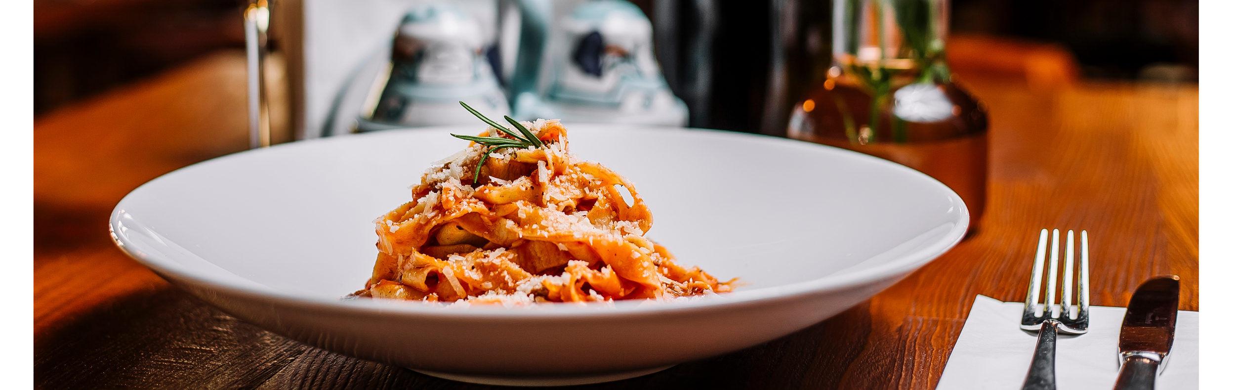Pasta van de chef