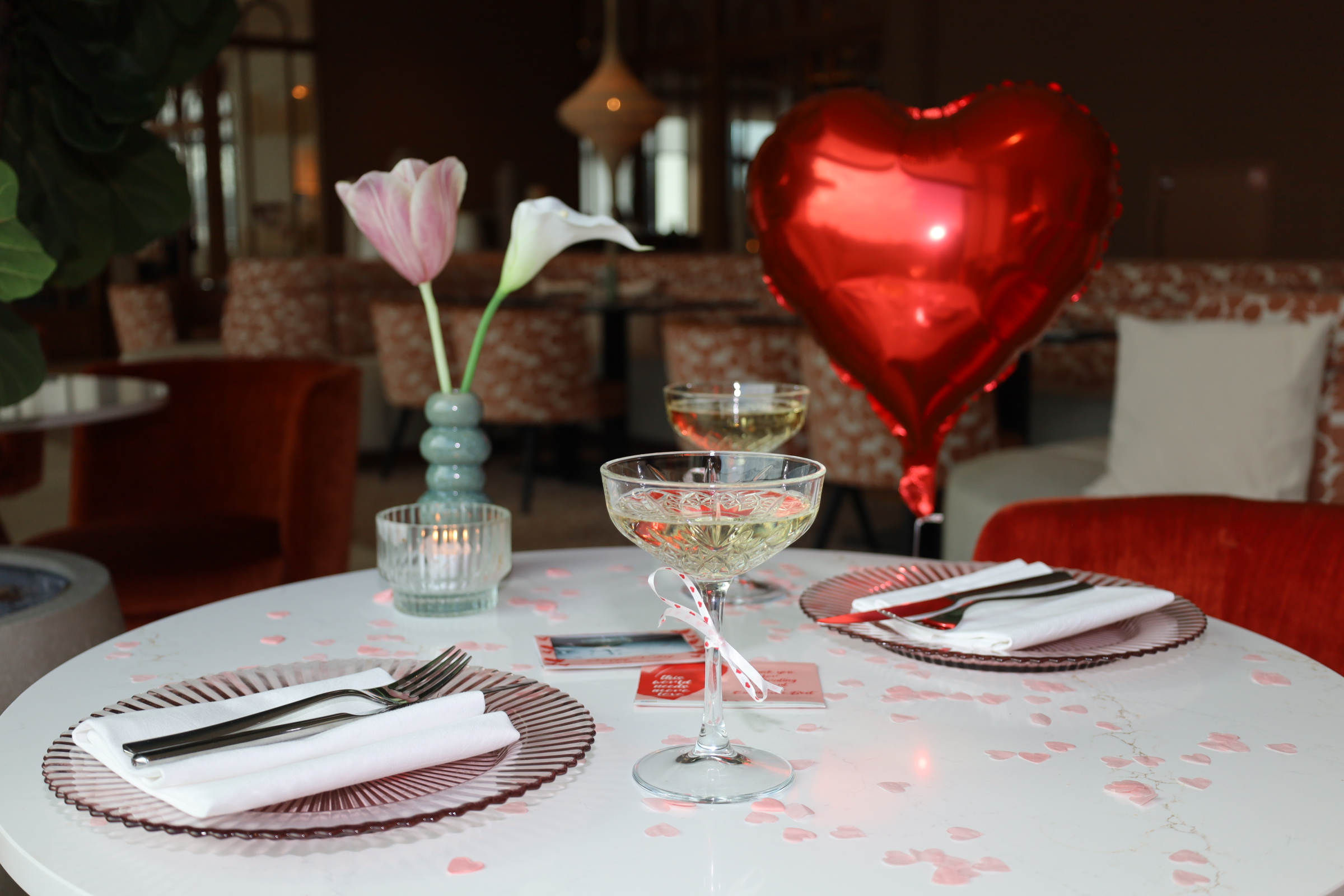 Valentijnsdiner of brunch