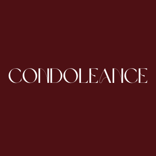 Condoleance