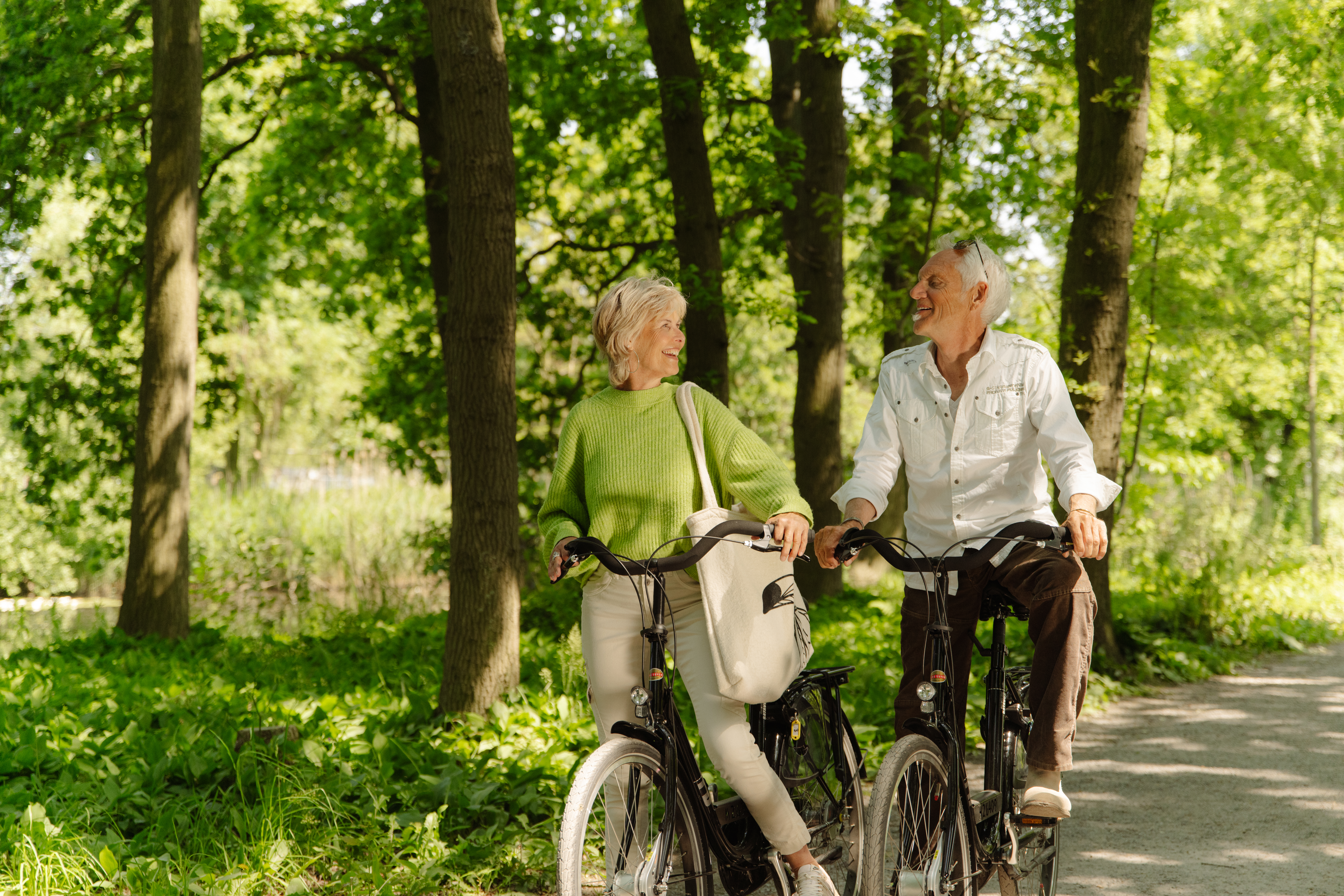 Fietsen door de natuur