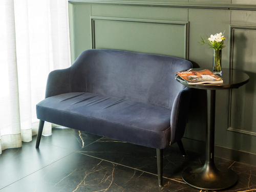 Velvet love seat