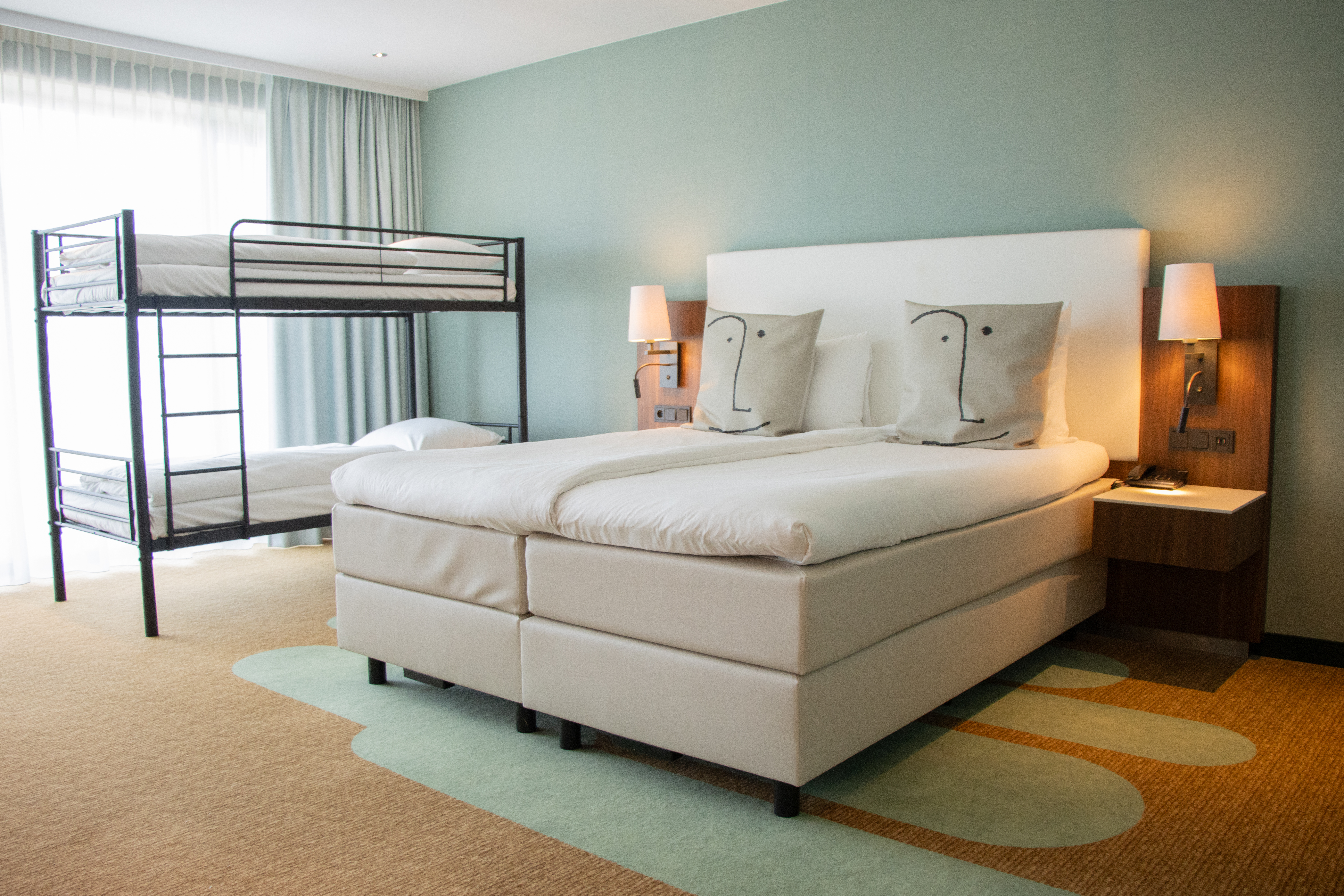 Deluxe kamer met stapelbedden
