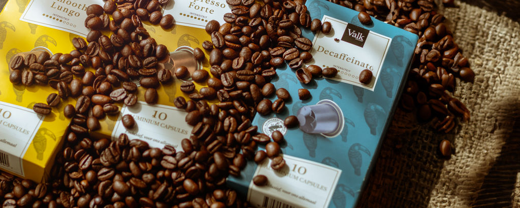 Valk voor thuis koffie