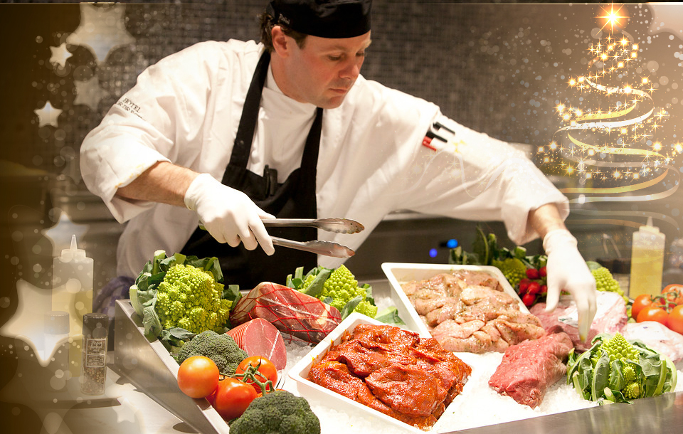 Kerstdiner Live cooking