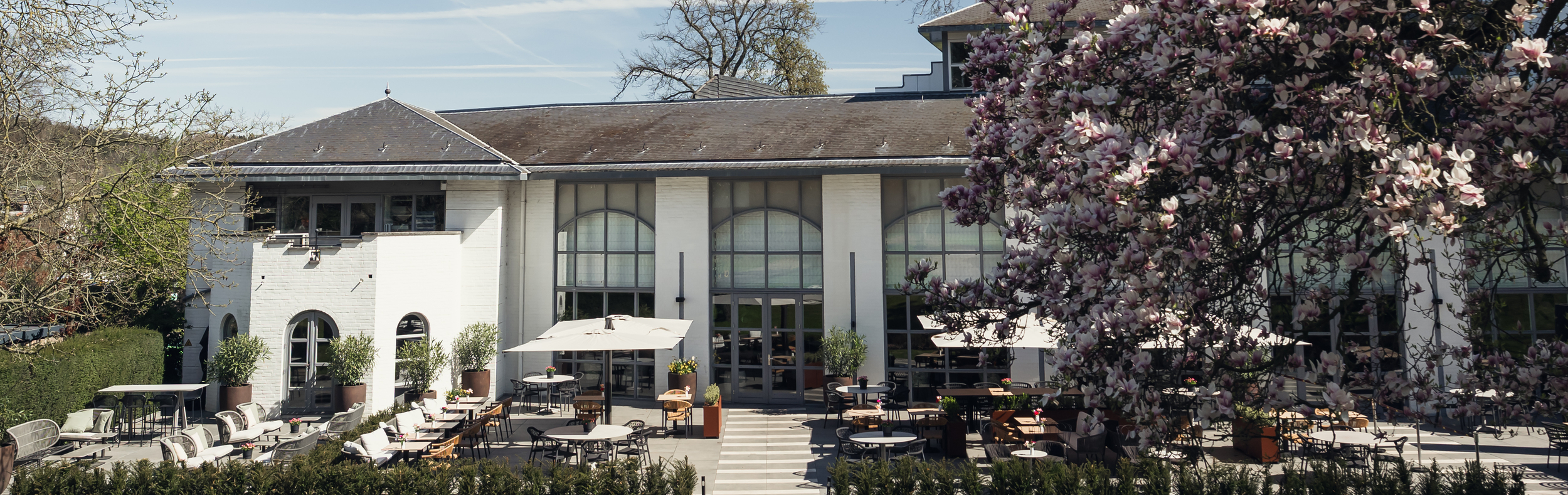 Terrasse und Schlossgarten